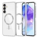 Coque Techsuit Luxury Crystal MagSafe pour Samsung Galaxy A55 - Silver