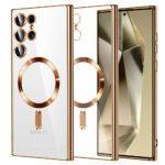 Coque Techsuit Luxury Crystal MagSafe pour Samsung Galaxy S24 Ultra - Gold