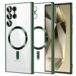 Coque Techsuit Luxury Crystal MagSafe pour Samsung Galaxy S24 Ultra - Deep Green