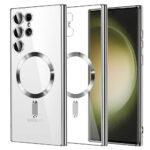 Coque Techsuit Luxury Crystal MagSafe pour Samsung Galaxy S23 Ultra - Silver