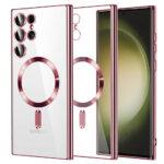 Coque Techsuit Luxury Crystal MagSafe pour Samsung Galaxy S23 Ultra - Pink