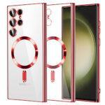 Coque Techsuit Luxury Crystal MagSafe pour Samsung Galaxy S23 Ultra - Red