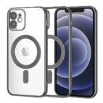 Coque Techsuit Luxury Crystal MagSafe pour iPhone 12 - Black