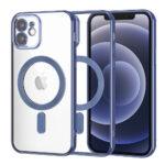 Coque Techsuit Luxury Crystal MagSafe pour iPhone 12 - Deep Blue