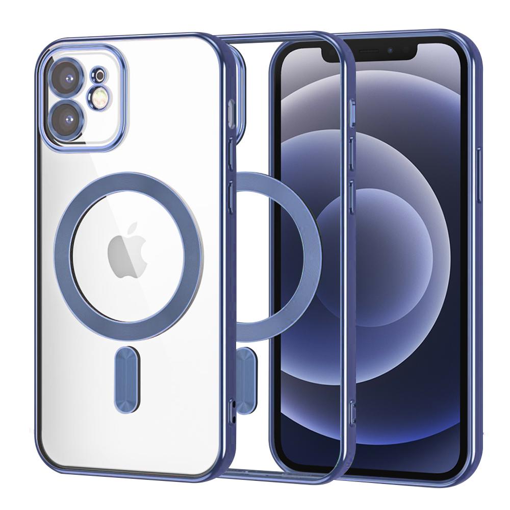 2165629 Coque Techsuit Luxury Crystal MagSafe pour iPhone 12 - Deep Blue – Image 1