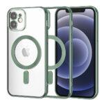 Coque Techsuit Luxury Crystal MagSafe pour iPhone 12 - Deep Green