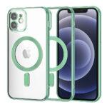 Coque Techsuit Luxury Crystal MagSafe pour iPhone 12 - Light Green