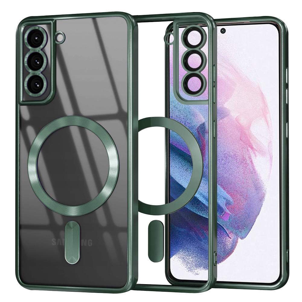 2166193 Coque Techsuit Luxury Crystal MagSafe pour Samsung Galaxy S21 Plus - Deep Green – Image 1