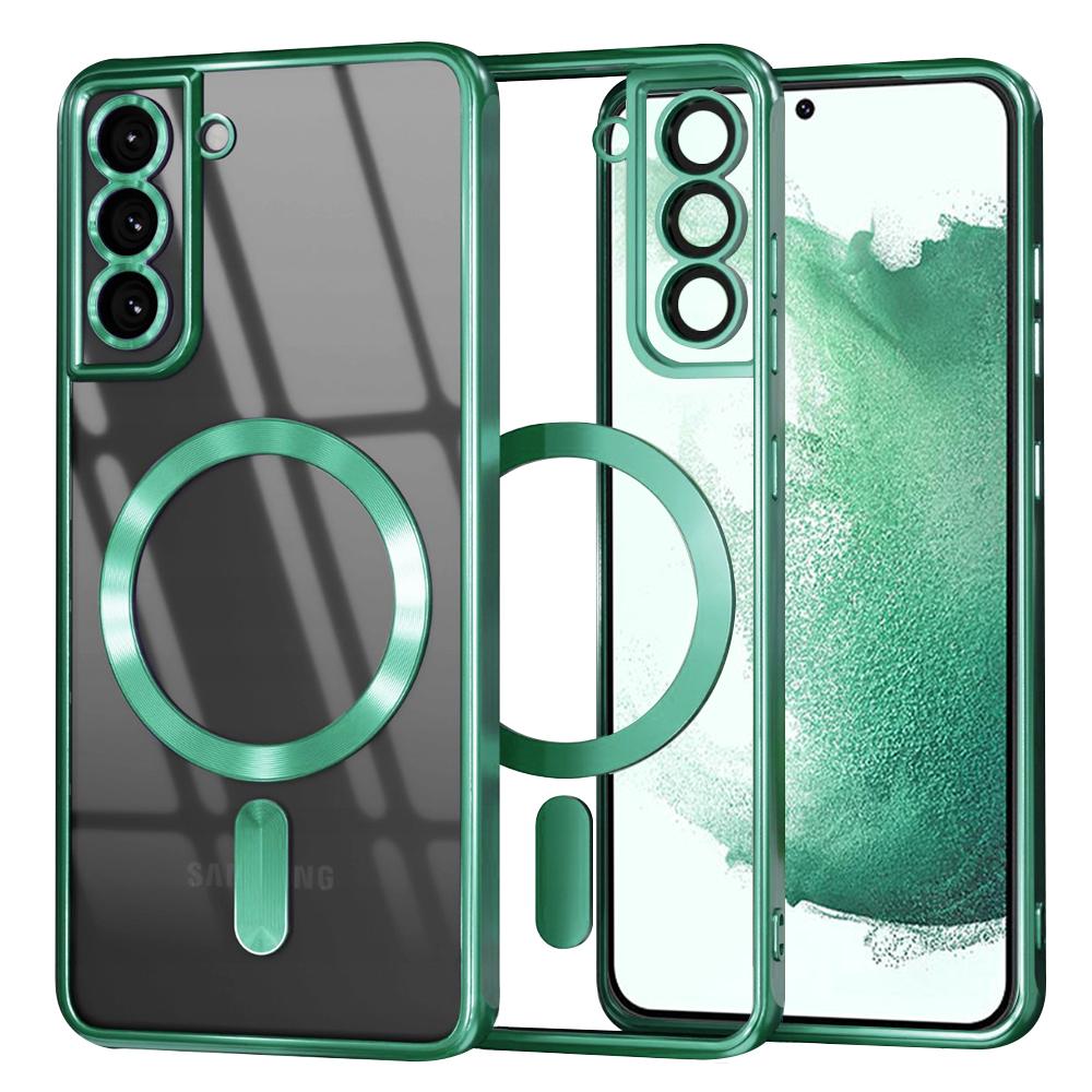 2166385 Coque Techsuit Luxury Crystal MagSafe pour Samsung Galaxy S22 Plus - Light Green – Image 1