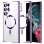 Coque Techsuit Luxury Crystal MagSafe pour Samsung Galaxy S22 Ultra - Light Purple