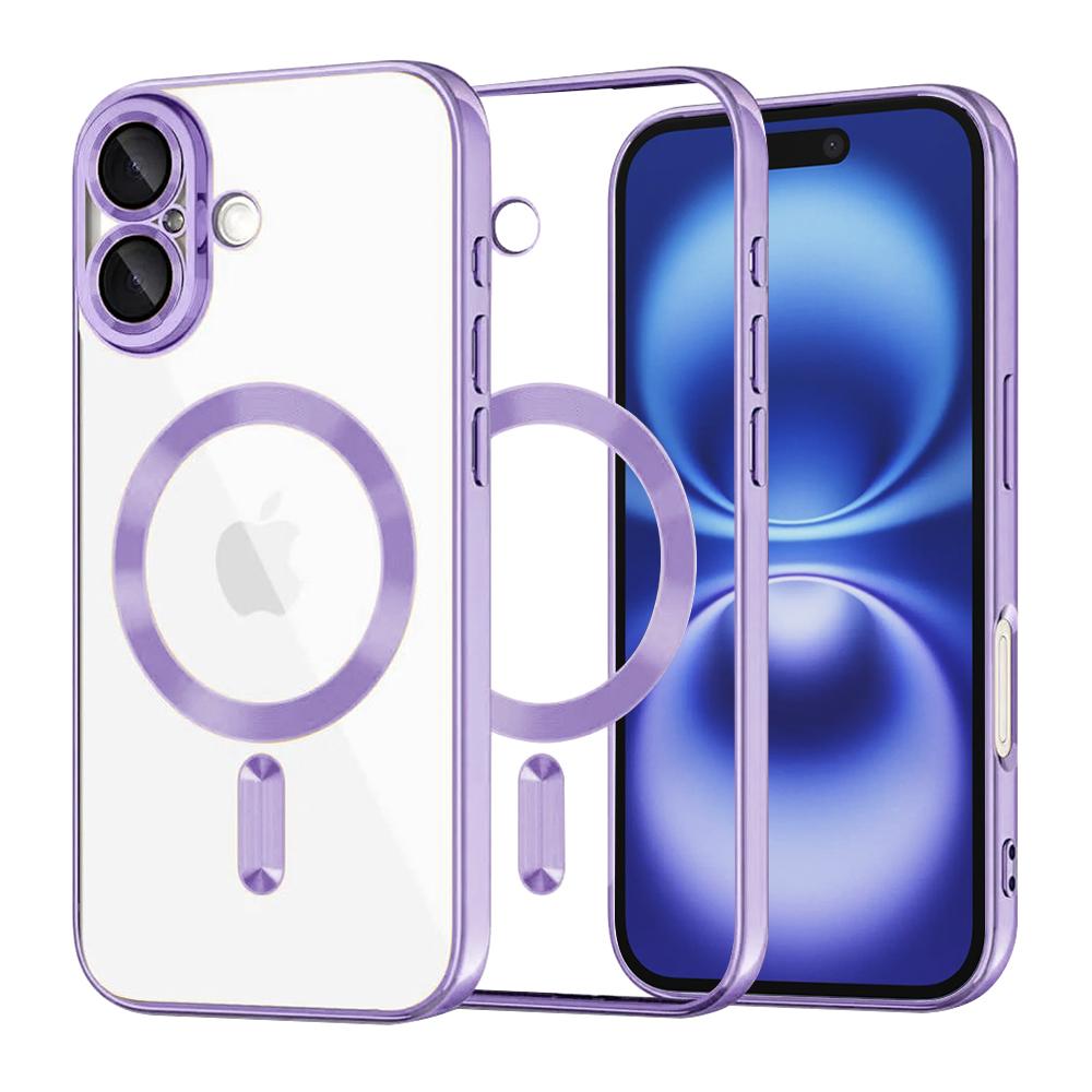 2167717 Coque Techsuit Luxury Crystal MagSafe pour iPhone 16 - Light Purple – Image 1