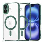 Coque Techsuit Luxury Crystal MagSafe pour iPhone 16 - Deep Green