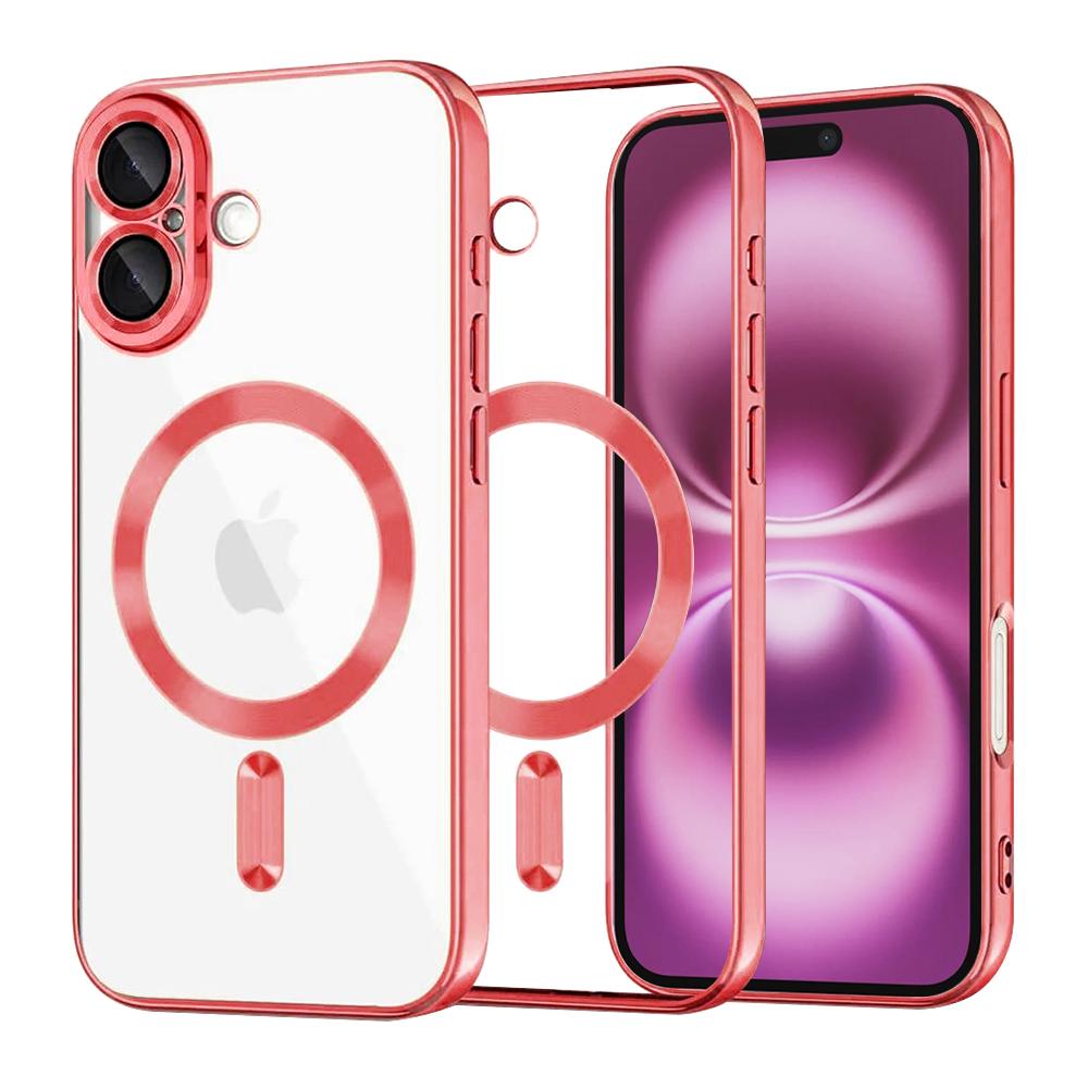 2167777 Coque Techsuit Luxury Crystal MagSafe pour iPhone 16 Plus - Red – Image 1
