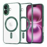 Coque Techsuit Luxury Crystal MagSafe pour iPhone 16 Plus - Deep Green