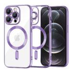 Coque Techsuit Luxury Crystal MagSafe pour iPhone 12 Pro - Light Purple