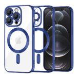 Coque Techsuit Luxury Crystal MagSafe pour iPhone 12 Pro - Deep Blue