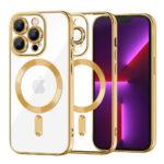 Coque Techsuit Luxury Crystal MagSafe pour iPhone 13 Pro - Gold