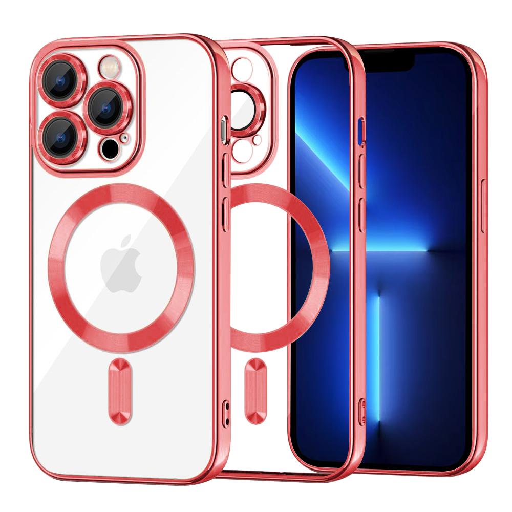 2169571 Coque Techsuit Luxury Crystal MagSafe pour iPhone 13 Pro Max - Red – Image 1