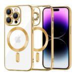 Coque Techsuit Luxury Crystal MagSafe pour iPhone 14 Pro Max - Gold
