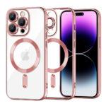 Coque Techsuit Luxury Crystal MagSafe pour iPhone 14 Pro Max - Pink