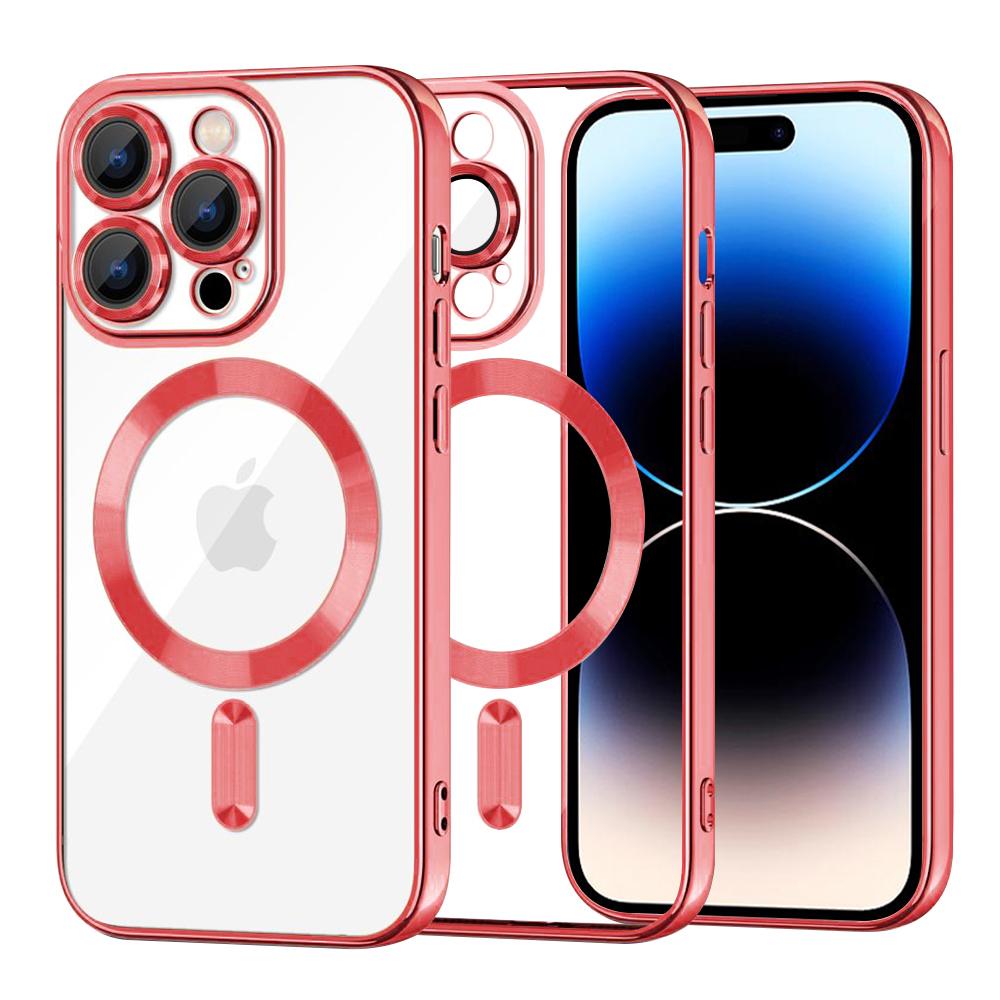 2169775 Coque Techsuit Luxury Crystal MagSafe pour iPhone 14 Pro - Red – Image 1
