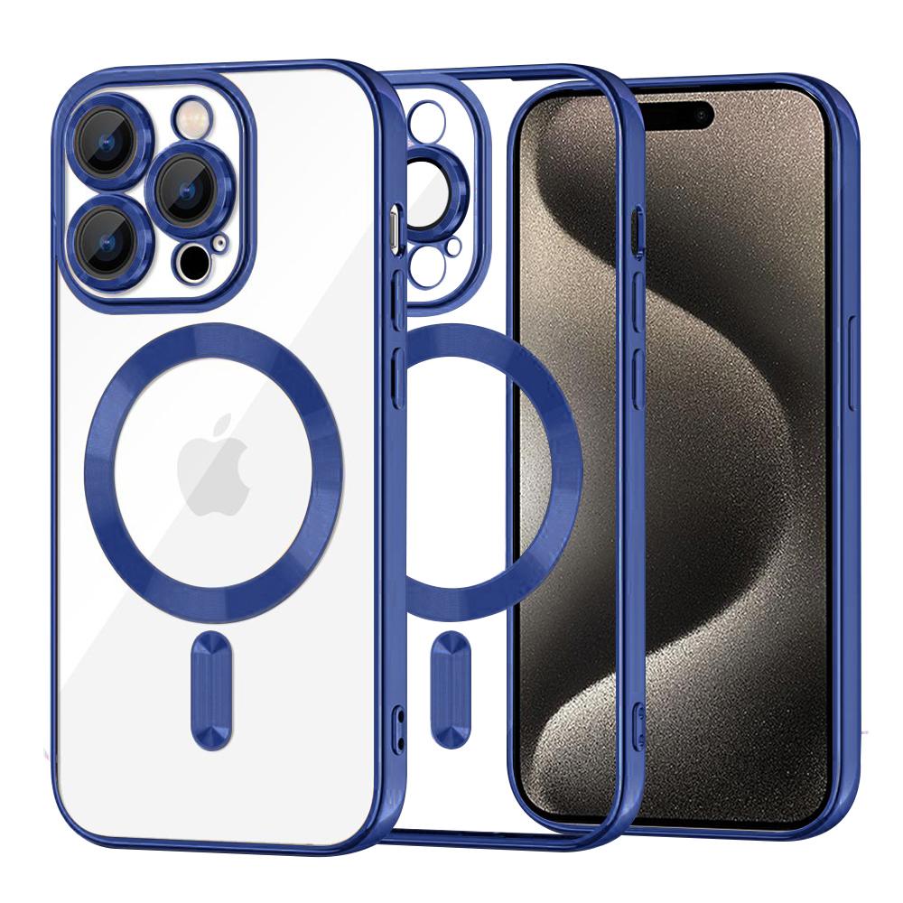 2169961 Coque Techsuit Luxury Crystal MagSafe pour iPhone 15 Pro Max - Deep Blue – Image 1