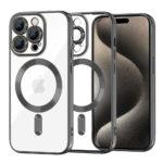 Coque Techsuit Luxury Crystal MagSafe pour iPhone 15 Pro Max - Black