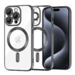 Coque Techsuit Luxury Crystal MagSafe pour iPhone 15 Pro - Black