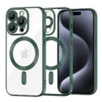 Coque Techsuit Luxury Crystal MagSafe pour iPhone 15 Pro - Deep Green