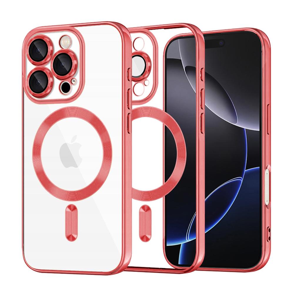 2170075 Coque Techsuit Luxury Crystal MagSafe pour iPhone 16 Pro Max - Red – Image 1