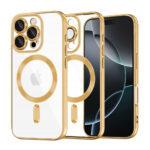 Coque Techsuit Luxury Crystal MagSafe pour iPhone 16 Pro - Gold