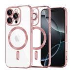 Coque Techsuit Luxury Crystal MagSafe pour iPhone 16 Pro - Pink