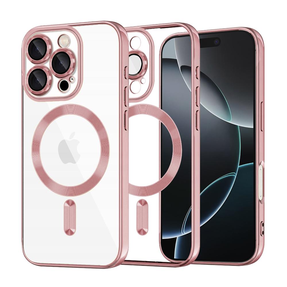 2170135 Coque Techsuit Luxury Crystal MagSafe pour iPhone 16 Pro - Pink – Image 1