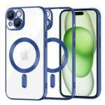 Coque Techsuit Luxury Crystal MagSafe pour iPhone 15 Plus - Deep Blue