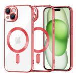 Coque Techsuit Luxury Crystal MagSafe pour iPhone 15 Plus - Red