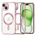 Coque Techsuit Luxury Crystal MagSafe pour iPhone 15 Plus - Pink