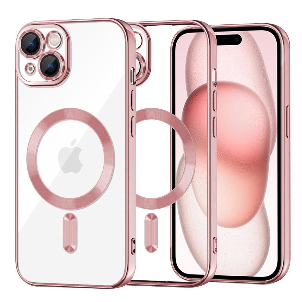 2170327 Coque Techsuit Luxury Crystal MagSafe pour iPhone 15 - Pink – Image 1