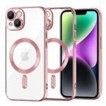 Coque Techsuit Luxury Crystal MagSafe pour iPhone 14 - Pink