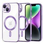 Coque Techsuit Luxury Crystal MagSafe pour iPhone 14 - Light Purple