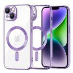 Coque Techsuit Luxury Crystal MagSafe pour iPhone 14 Plus - Light Purple