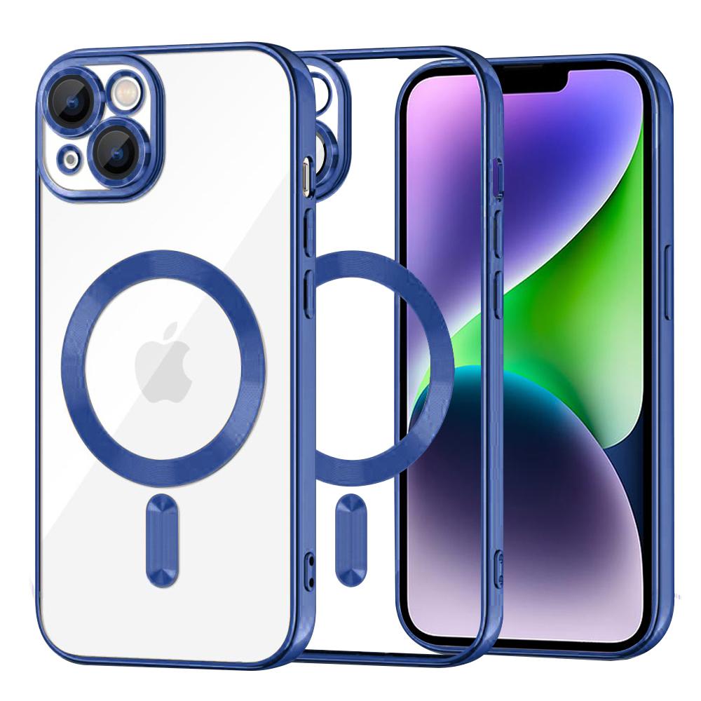 2170483 Coque Techsuit Luxury Crystal MagSafe pour iPhone 14 Plus - Deep Blue – Image 1