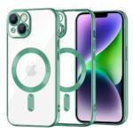 Coque Techsuit Luxury Crystal MagSafe pour iPhone 14 Plus - Light Green