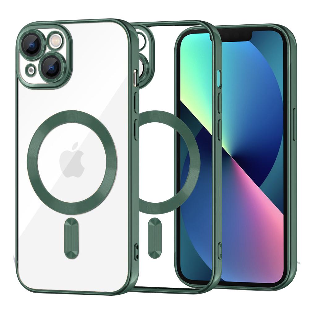 2170561 Coque Techsuit Luxury Crystal MagSafe pour iPhone 13 - Deep Green – Image 1
