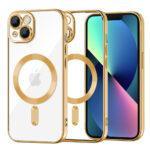 Coque Techsuit Luxury Crystal MagSafe pour iPhone 13 - Gold