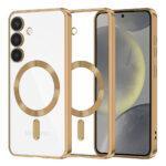 Coque Techsuit Luxury Crystal MagSafe pour Samsung Galaxy S24 - Gold