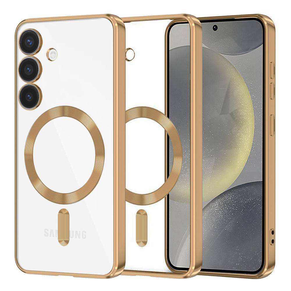 2170627 Coque Techsuit Luxury Crystal MagSafe pour Samsung Galaxy S24 - Gold – Image 1