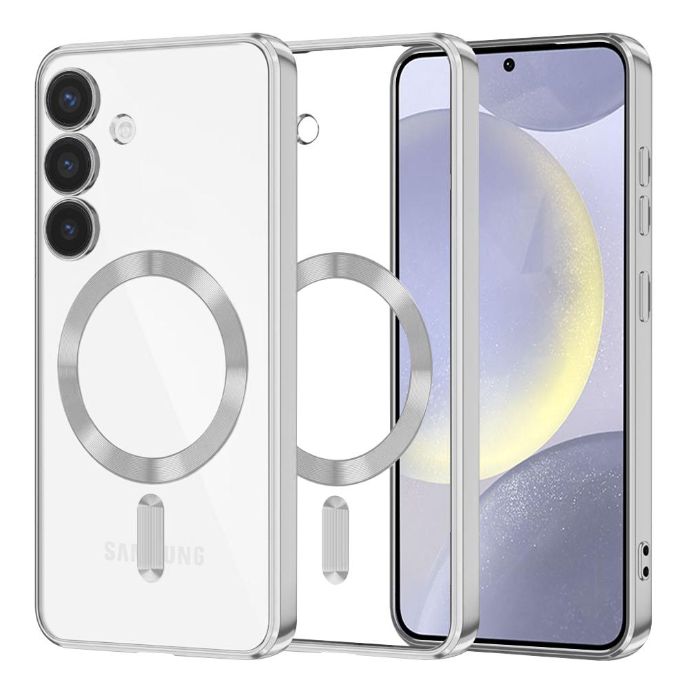 2170777 Coque Techsuit Luxury Crystal MagSafe pour Samsung Galaxy S24 Plus - Silver – Image 1