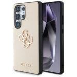 Coque Guess Hardcase 4G Grained Big Logo pour Samsung Galaxy S25 Ultra - Beige