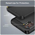 Coque Techsuit Carbon Silicone pour Samsung Galaxy Xcover7 Pro - Black – Image 2