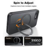 Coque Torras Ostand Spin MagSafe Series pour iPhone 16e - Black – Image 4